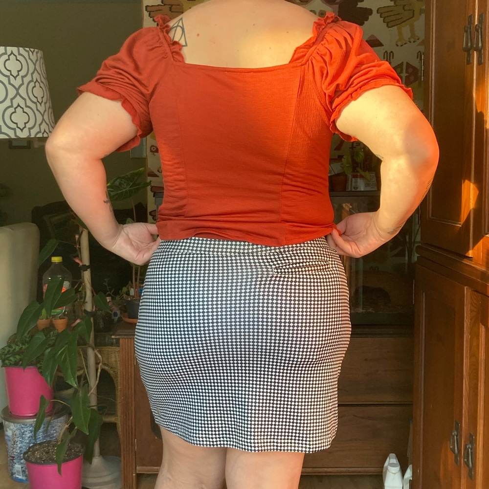 Checkered Emerald 18 Mini Skort
